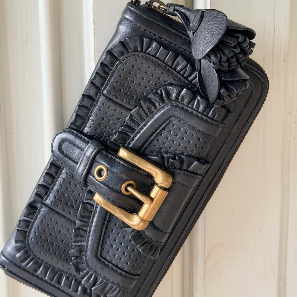 Lockhart Black Leather Women's Wallet